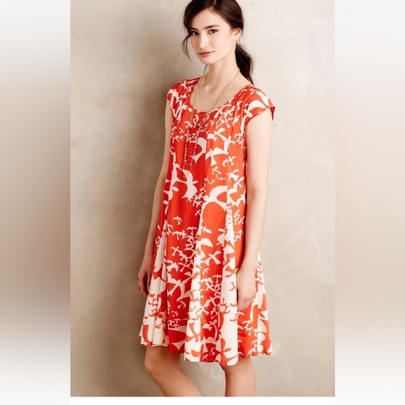 Anthropologie Maeve dress in red and white - Picture 2 of 9